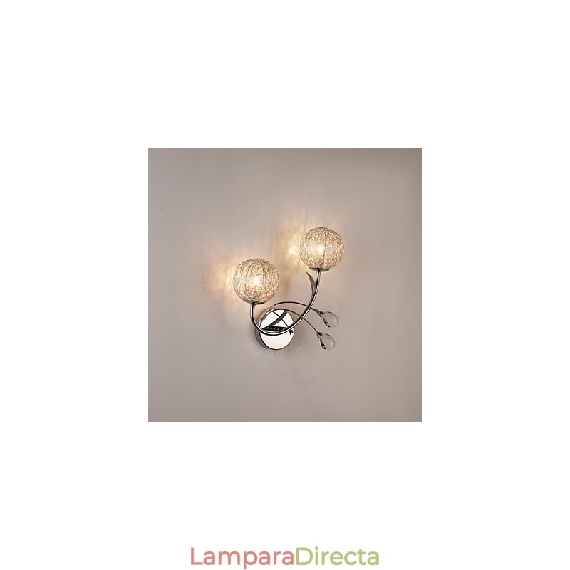 Apliques de pared de cristal estilo mini, modernos y contemporáneos de metal.
