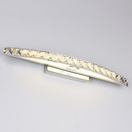 Iluminación de pared de baño de cristal contemporáneo de 18 W