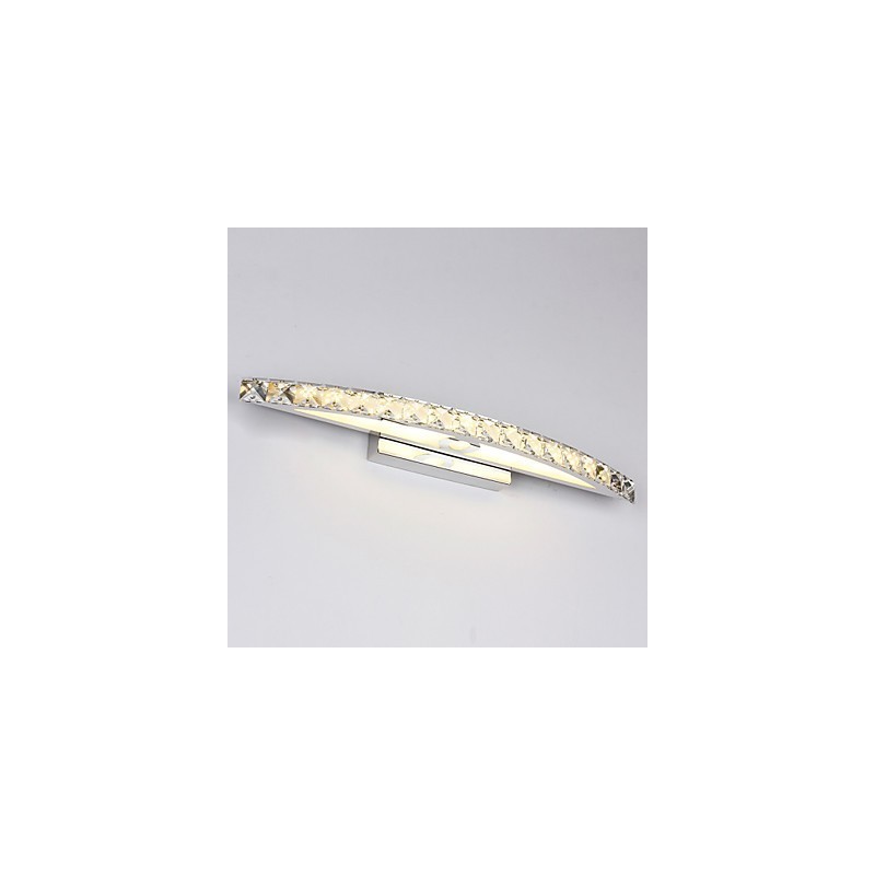 Iluminación de pared de baño de cristal contemporáneo de 18 W