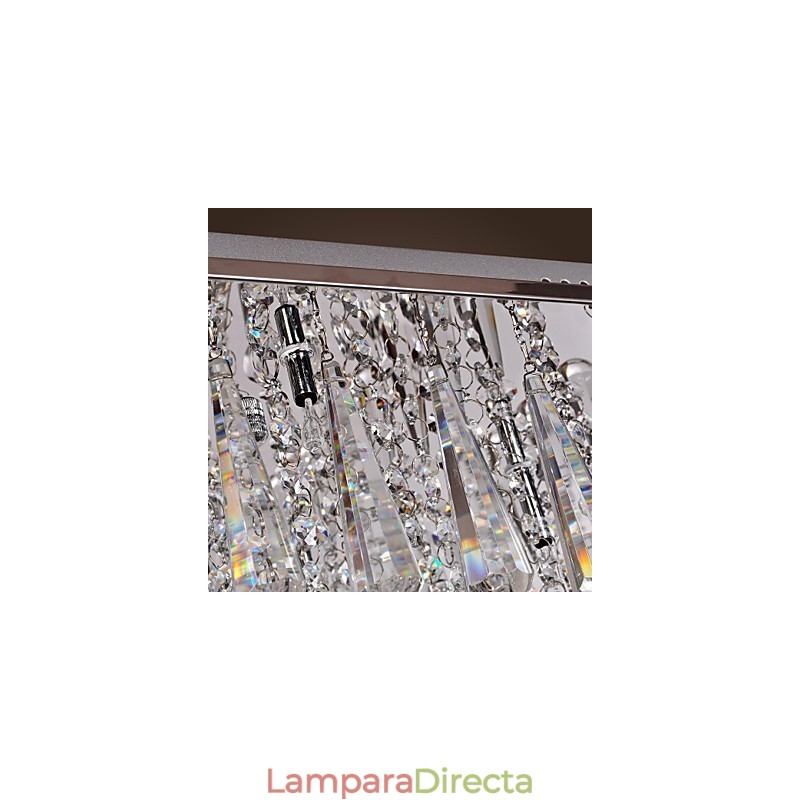 Lámpara de techo moderna contemporánea de cristal y otros.