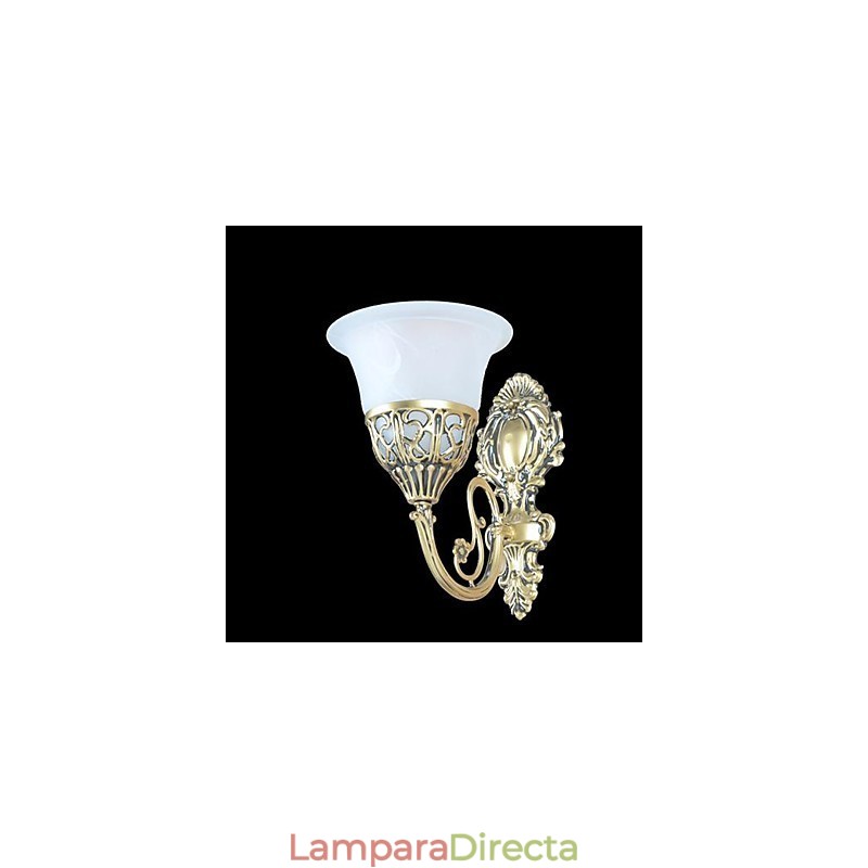 Apliques de pared de bronce con cristal muaré, estilo europeo, retro, clásico, 220 V