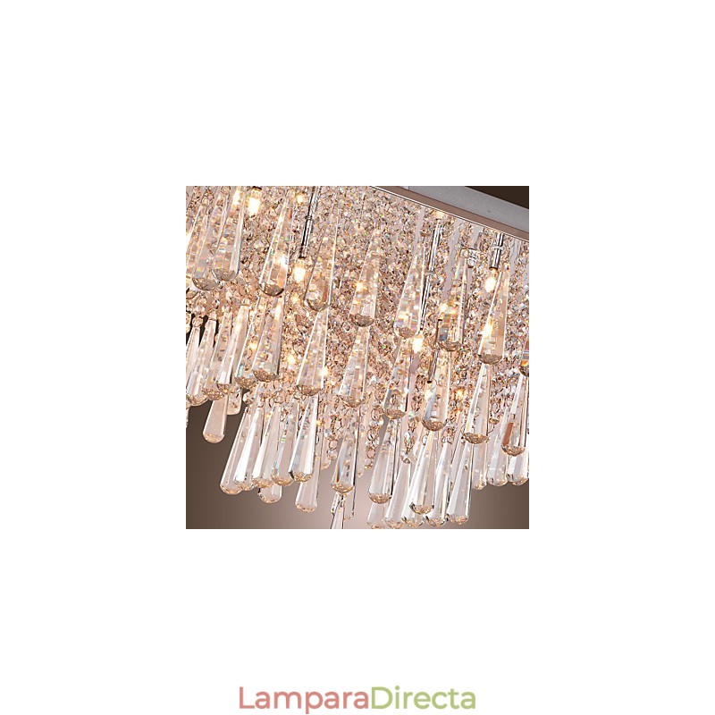 Lámpara de techo moderna contemporánea de cristal y otros.