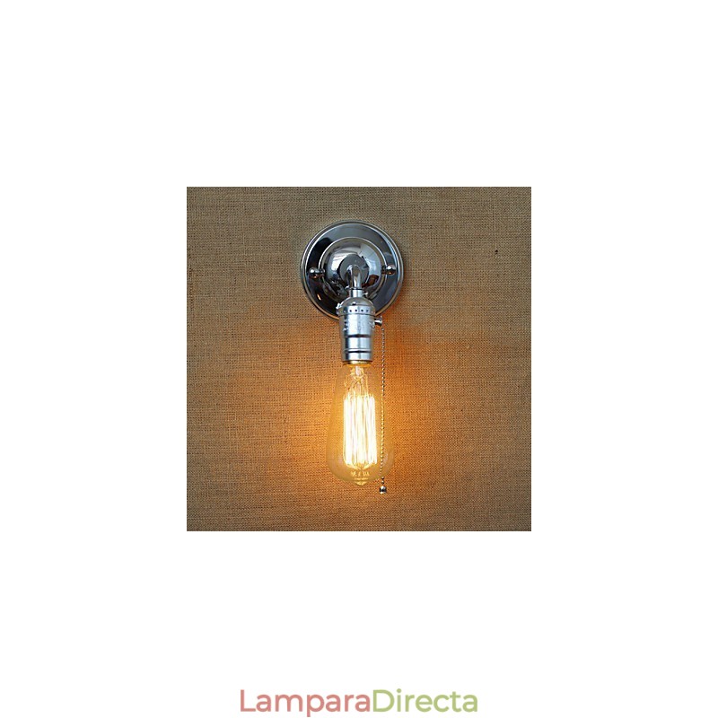 Lámpara de pared estilo rural americano retro estilo Edison con bombillas modernas para pasillo y sala de estar.