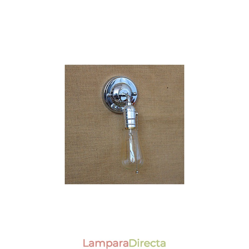 Lámpara de pared estilo rural americano retro estilo Edison con bombillas modernas para pasillo y sala de estar.