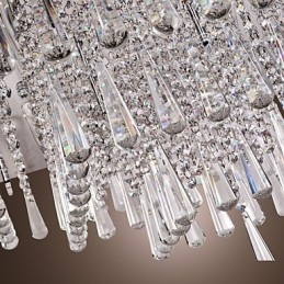 Lámpara de techo moderna contemporánea de cristal y otros.