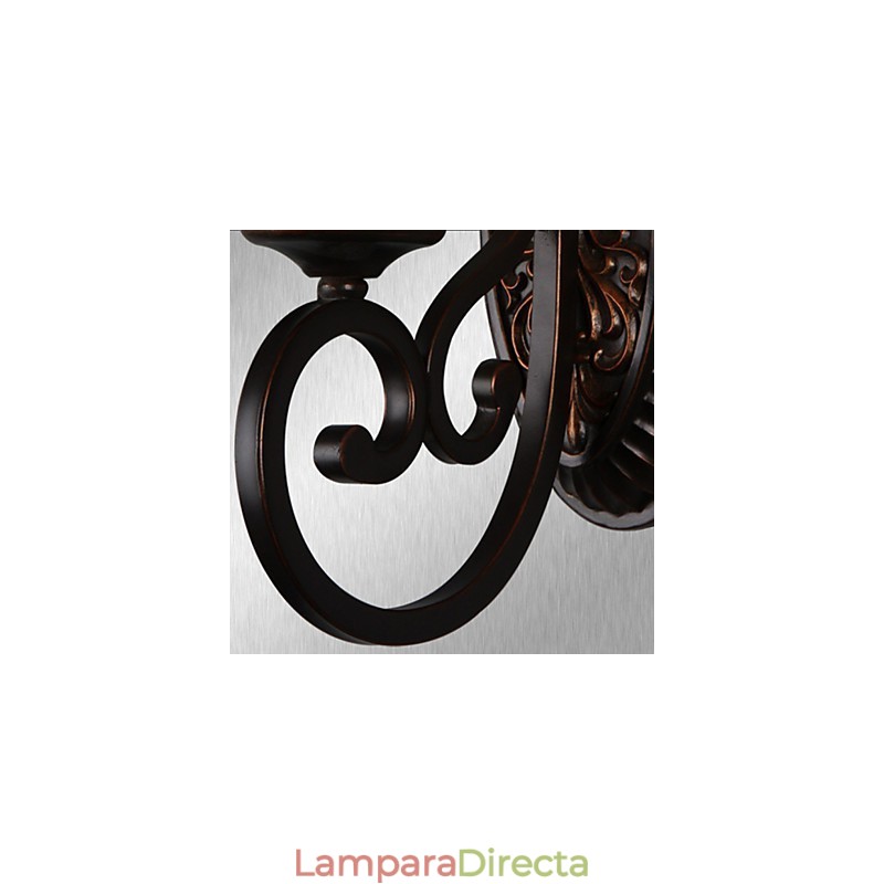 Lámparas de pared vintage de 1 luz con pantalla de vidrio y material de resina, ideal para dormitorio, sala de estar, pasillo.