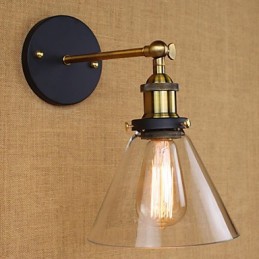 Aplique de pared decorativo estilo campanilla industrial estilo americano