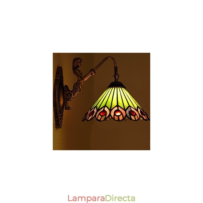Lámpara de pared de hierro forjado creativa, estilo rural, estilo europeo
