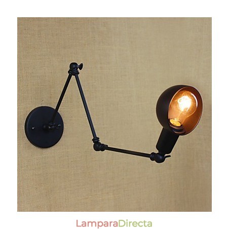 Lámpara de pared decorativa con tres luces de estilo retro para sala de estar, con brazo largo y barra angular ajustable. Lámpara de pared decorativa con tres luces de estilo retro para sala de estar, con brazo largo y barra angular ajustable.