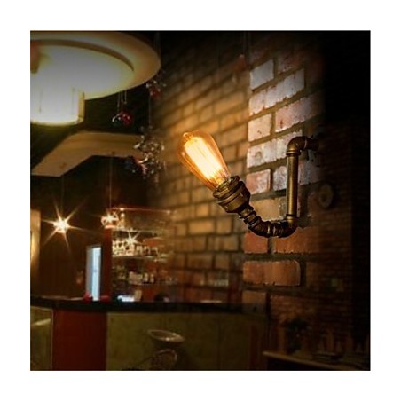 Lámpara de pared estilo industrial Edison estilo loft de pueblo americano, lámpara de pared estilo retro con tubería de agua Lámpara de pared estilo industrial Edison estilo loft de pueblo americano, lámpara de pared estilo retro con tubería de agua