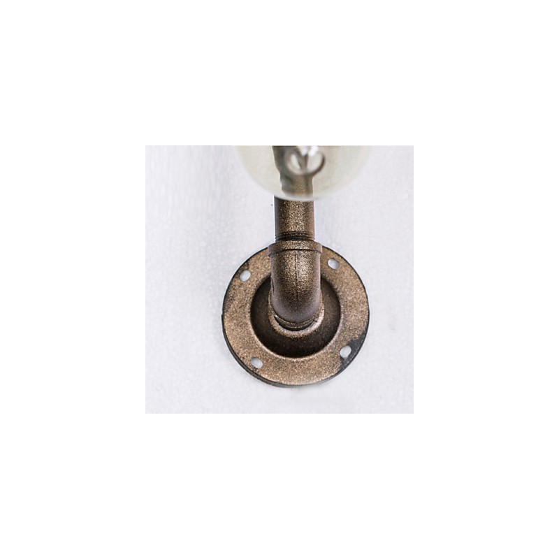 Lámpara de pared estilo industrial Edison estilo loft de pueblo americano, lámpara de pared estilo retro con tubería de agua