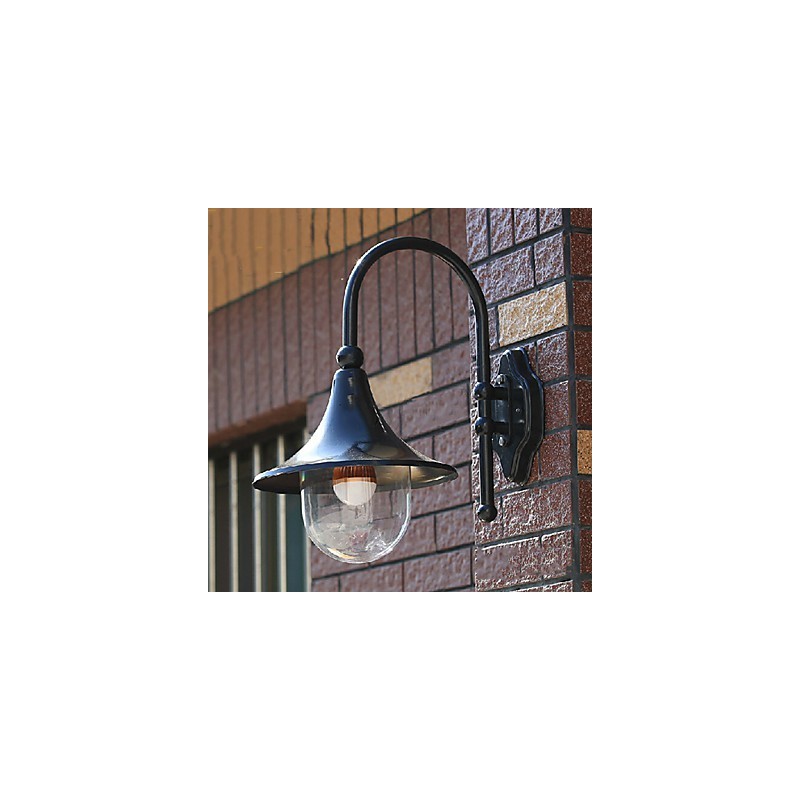 Apliques de pared para exterior tradicionales clásicos de metal