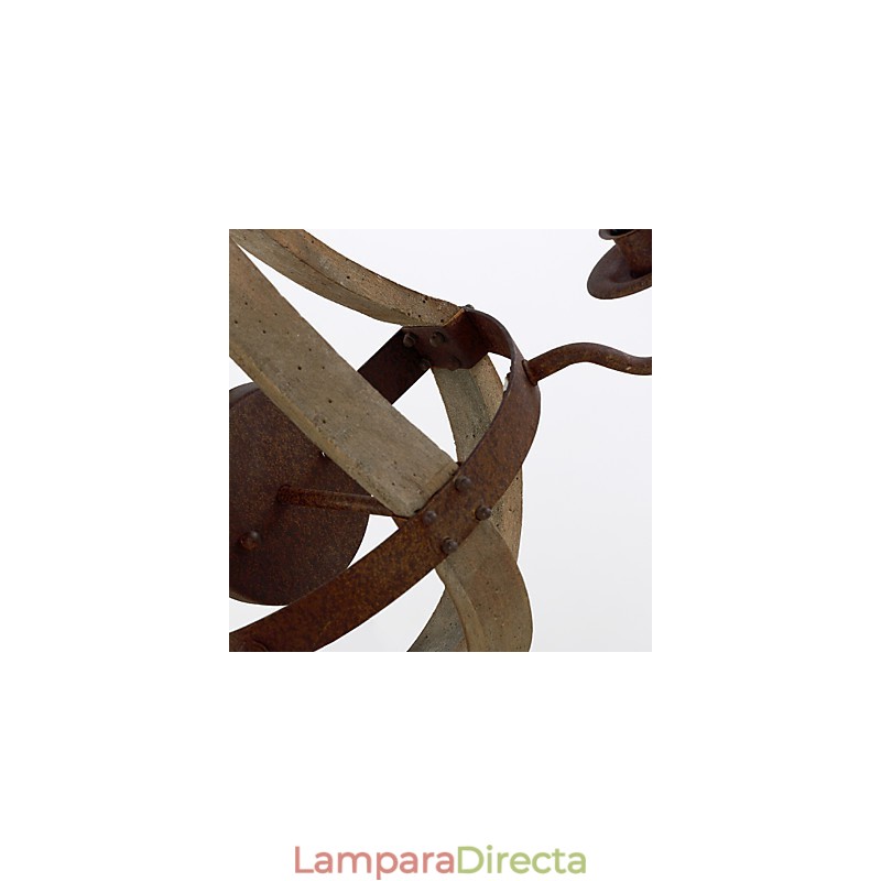 Apliques de pared estilo mini rústico de madera de bambú