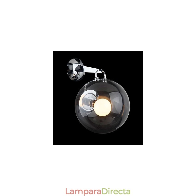 Lámpara colgante de pared con bola de burbuja de cristal moderna con diseño creativo e individualidad