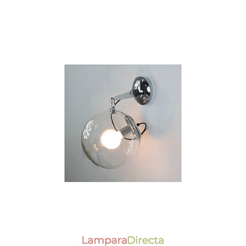 Lámpara colgante de pared con bola de burbuja de cristal moderna con diseño creativo e individualidad