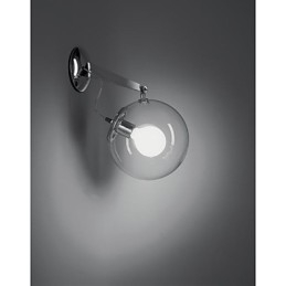 Lámpara colgante de pared con bola de burbuja de cristal moderna con diseño creativo e individualidad