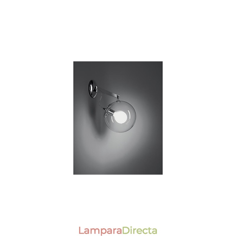 Lámpara colgante de pared con bola de burbuja de cristal moderna con diseño creativo e individualidad