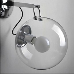 Lámpara colgante de pared con bola de burbuja de cristal moderna con diseño creativo e individualidad