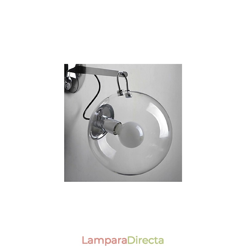 Lámpara colgante de pared con bola de burbuja de cristal moderna con diseño creativo e individualidad