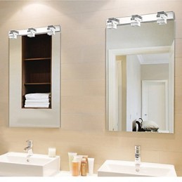 Apliques de pared Iluminación de baño Bañadores de pared Cristal Mini Estilo Moderno Contemporáneo Metal