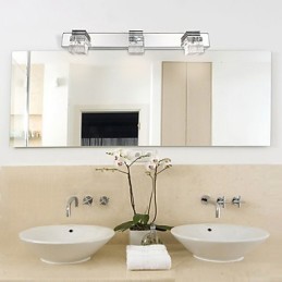 Apliques de pared Iluminación de baño Bañadores de pared Cristal Mini Estilo Moderno Contemporáneo Metal