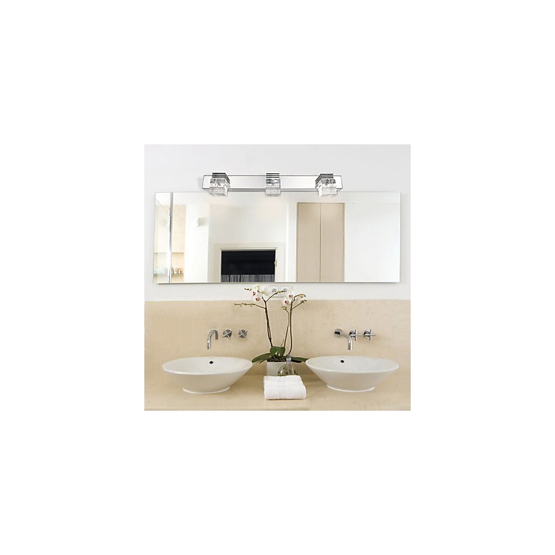 Apliques de pared Iluminación de baño Bañadores de pared Cristal Mini Estilo Moderno Contemporáneo Metal