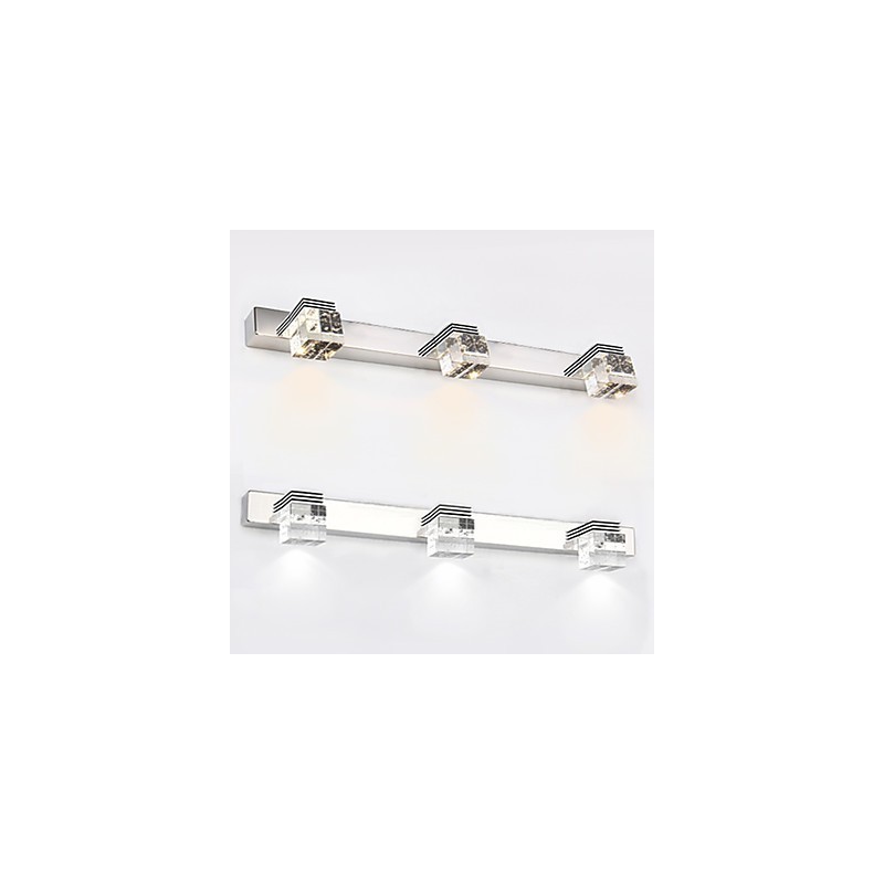 Apliques de pared Iluminación de baño Bañadores de pared Cristal Mini Estilo Moderno Contemporáneo Metal