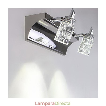 Iluminación de baño de cristal moderna y contemporánea de metal Iluminación de baño de cristal moderna y contemporánea de metal