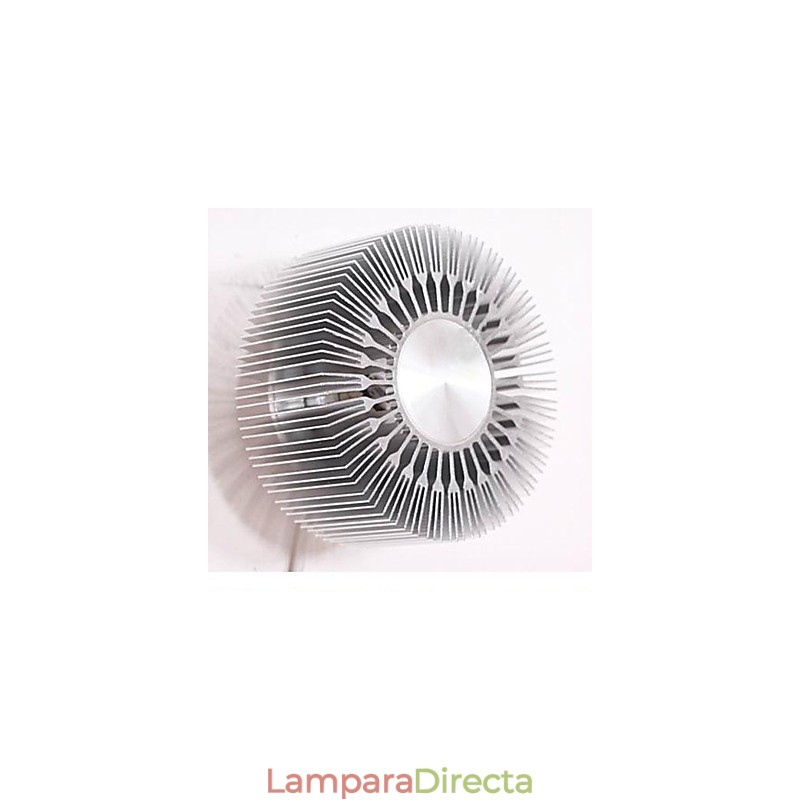 Lámpara de pared de proyección de aluminio tipo girasol redonda empotrada