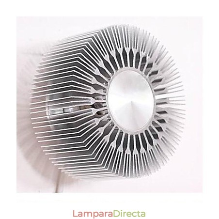 Lámpara de pared de proyección de aluminio tipo girasol redonda empotrada Lámpara de pared de proyección de aluminio tipo girasol redonda empotrada