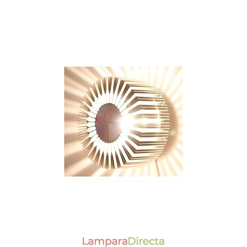 Lámpara de pared de proyección de aluminio tipo girasol redonda empotrada
