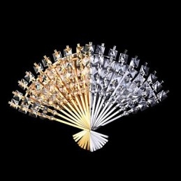Lámpara de pared de cristal contemporánea y con diseño de abanico para San Valentín