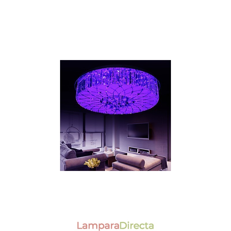 Lámpara de techo de cristal moderna y contemporánea de metal