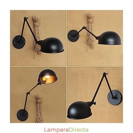 Aplique de pared decorativo de estilo industrial, estilo retro, de doble brazo largo, con personalidad sencilla para mesita de noche o comedor. Aplique de pared decorativo de estilo industrial, estilo retro, de doble brazo largo, con personalidad sencilla para mesita de noche o comedor.