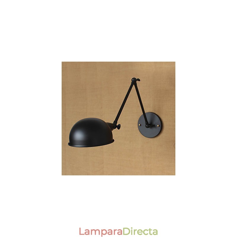 Aplique de pared decorativo de estilo industrial, estilo retro, de doble brazo largo, con personalidad sencilla para mesita de noche o comedor.