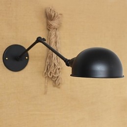 Aplique de pared decorativo de estilo industrial, estilo retro, de doble brazo largo, con personalidad sencilla para mesita de noche o comedor.