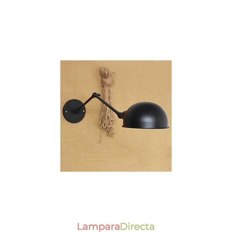 Aplique de pared decorativo de estilo industrial, estilo retro, de doble brazo largo, con personalidad sencilla para mesita de noche o comedor.