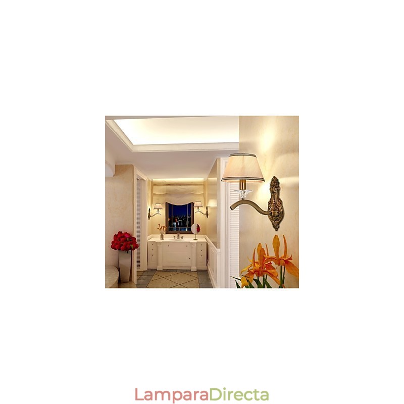 Apliques de pared tradicionales clásicos de metal