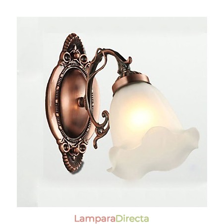 Lámpara de pared de hierro forjado, estilo europeo, elegante y moderno, de cristal retro. Lámpara de pared de hierro forjado, estilo europeo, elegante y moderno, de cristal retro.