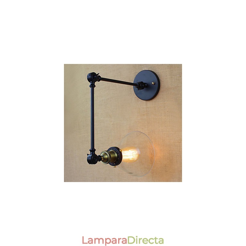 Aplique de pared decorativo de vidrio estilo pastoral retro de pueblo mediterráneo, tienda de ropa, restaurante y cafetería.