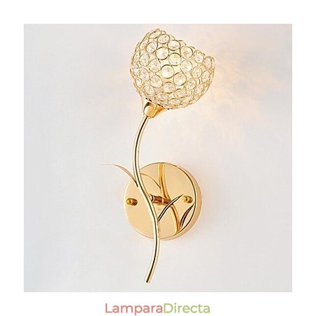 Apliques de pared de cristal de metal contemporáneo moderno Apliques de pared de cristal de metal contemporáneo moderno