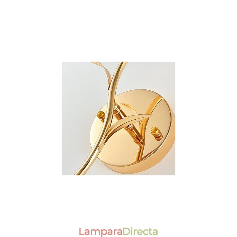 Apliques de pared de cristal de metal contemporáneo moderno