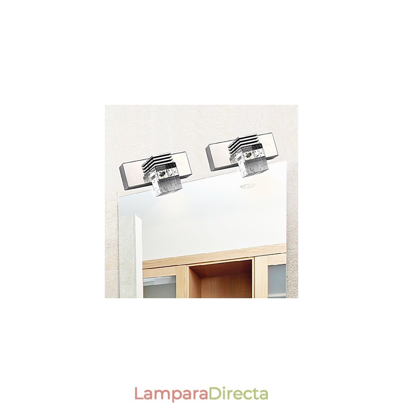 Apliques de pared Iluminación de baño Bañadores de pared Cristal Mini Estilo Moderno Contemporáneo Metal