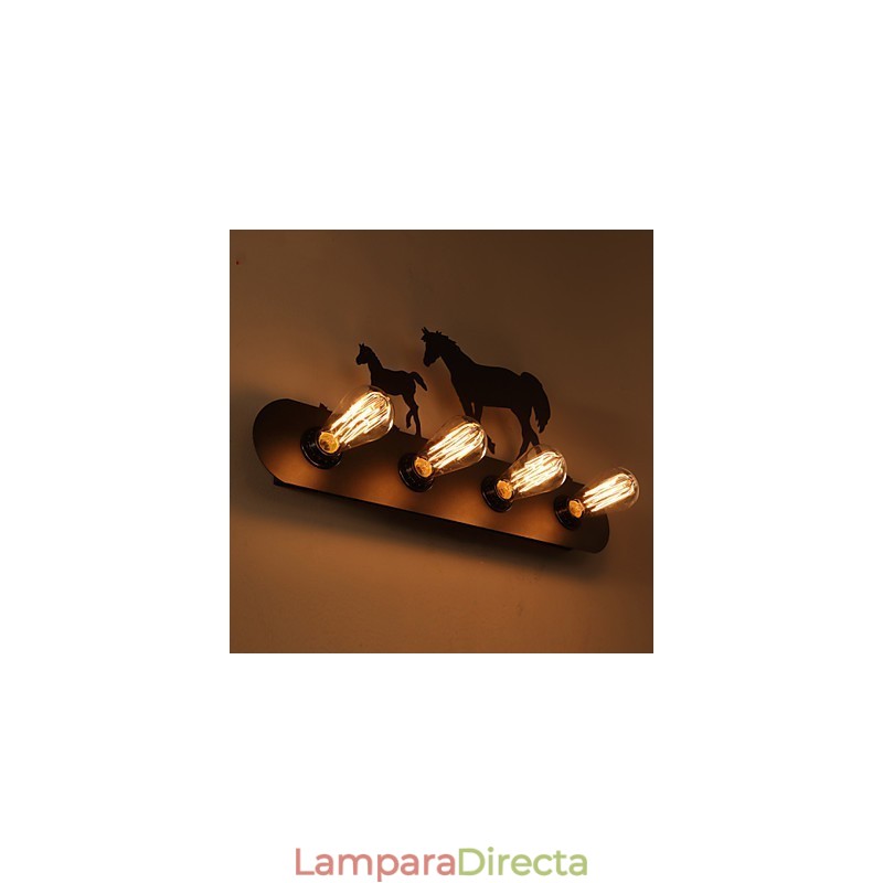 Lámparas de pared estilo loft estilo pastoral americano para dormitorio, pasillo, hierro, estilo retro, estilo caballo salvaje, envío gratuito.