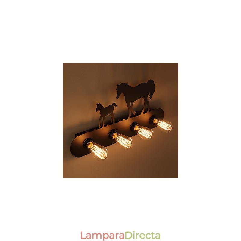 Lámparas de pared estilo loft estilo pastoral americano para dormitorio, pasillo, hierro, estilo retro, estilo caballo salvaje, envío gratuito.