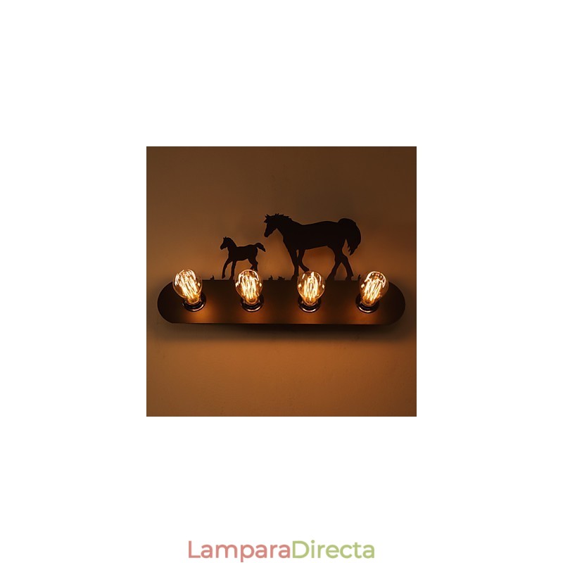 Lámparas de pared estilo loft estilo pastoral americano para dormitorio, pasillo, hierro, estilo retro, estilo caballo salvaje, envío gratuito.