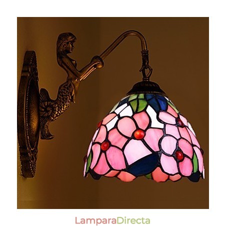 Lámpara de pared de hierro forjado creativa, estilo rural, estilo europeo Lámpara de pared de hierro forjado creativa, estilo rural, estilo europeo