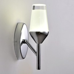 Apliques de pared modernos contemporáneos de metal con lámpara de copa de vino