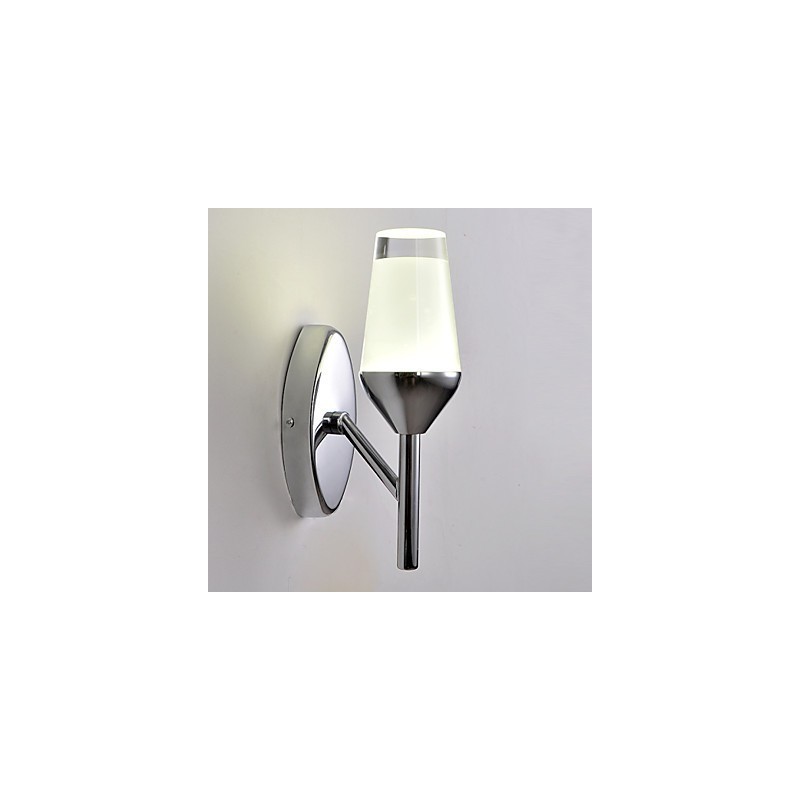 Apliques de pared modernos contemporáneos de metal con lámpara de copa de vino