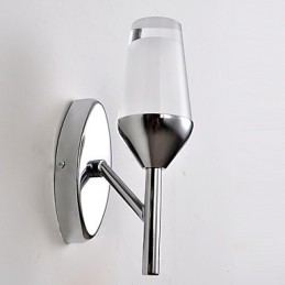 Apliques de pared modernos contemporáneos de metal con lámpara de copa de vino